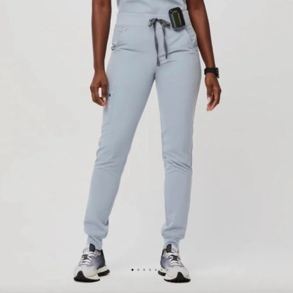 FIGS Dusty Blue Zamora Joggers RARE COLOR!!